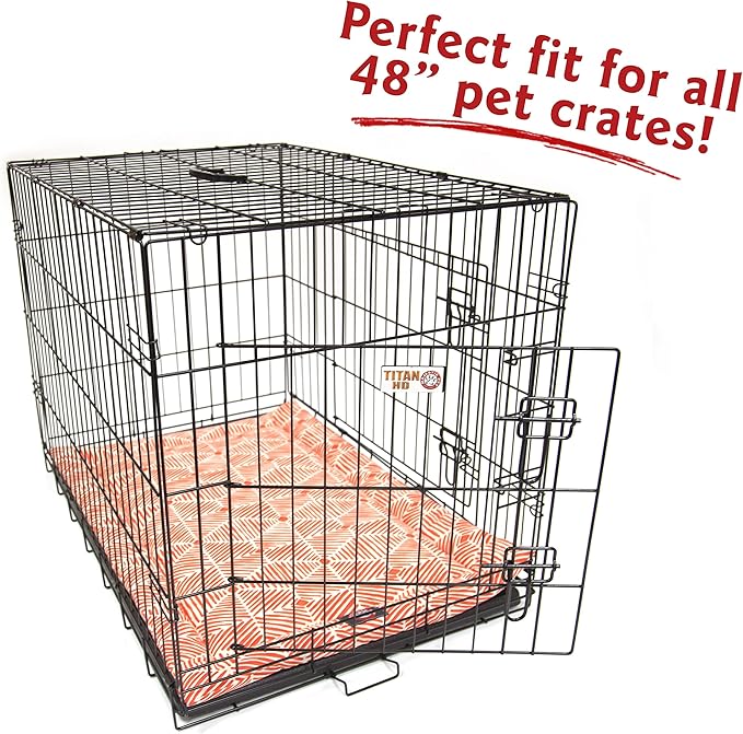 48" Charlie Salmon Orange Crate Dog Bed Mat By Majestic Pet Products