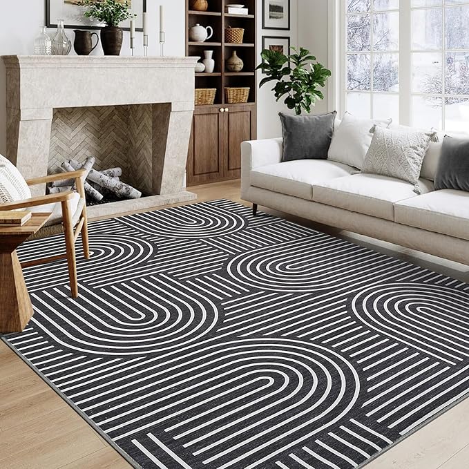 ROYHOME Washable Rug 5x7 Area Rugs