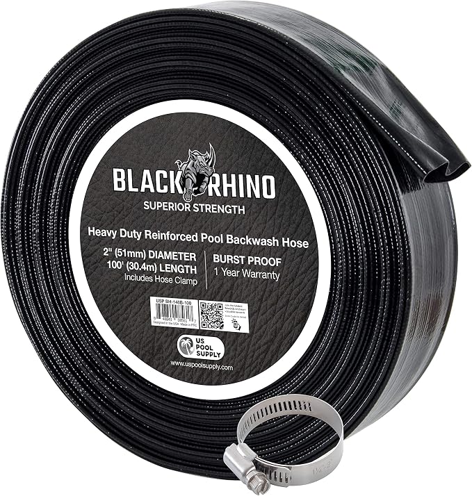 U.S. Pool Supply Pool Backwash Hose 2 Inch Diameter x 100 Feet