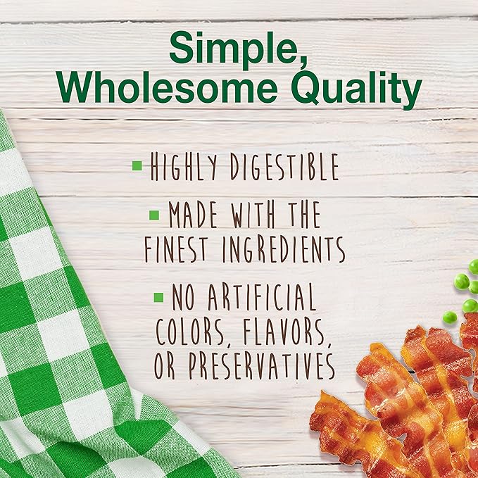 Nylabone Healthy Edibles Natural Dog Chews Long Lasting Bacon Flavor Treats for Dogs, Small/Regular (12 Count)