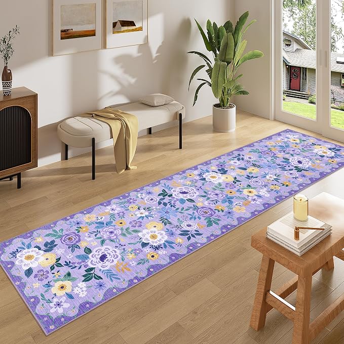 DUKINO 2x8 Runner Rug for Hallway, Washable Kitchen Runner Rug