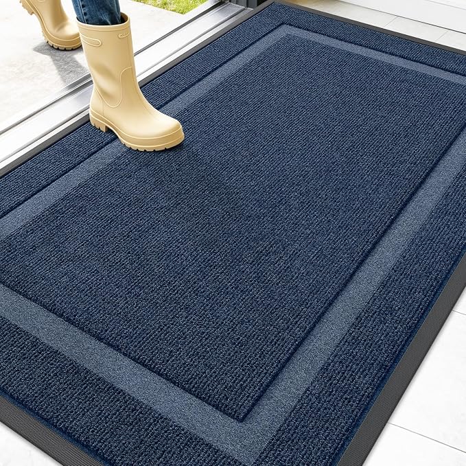 OLANLY Front Door Mat Indoor Outdoor Entrance, Waterproof All-Season,