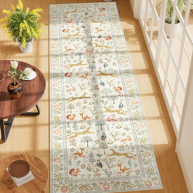 DUKINO Runner Rug, 2x7 Washable Kitchen Rugs