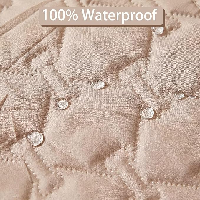 Waterproof Dog Bed Cover Pet Blanket Sofa Pet Bed Mat,Leak Proof Washable Incontinence Mattress Protectors,Suitable for People Who Cannot Take Care of Themselves,30x30 Inch Khaki