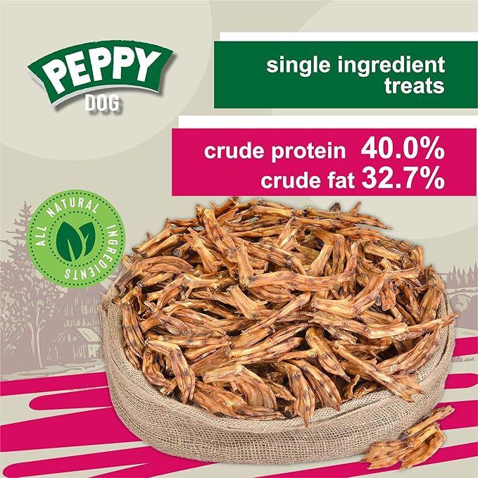 All Natural Duck Feet (70 oz, Approx. 110 pcs.) Dog Treats | Dehydrated for Freshness | Supports Joint Health with Glucosamine and Chondroitin | Promotes Dental Hygiene