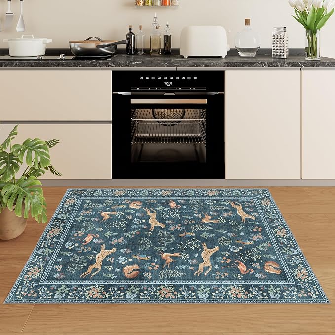 DUKINO 2x3 Rug, Washable Animal Rugs