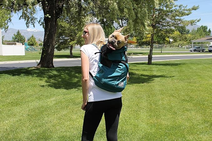 K9 Sport Sack Trainer - Medium, Greenery - Ideal for Dogs with 17-19” Back Length - Backpack-Style Training Carrier - Meant for Quick, Non-Strenuous Activities