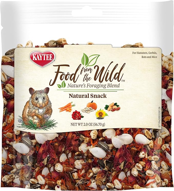 Kaytee Food, Small Pet Snack | Natural | For Rodents | 2 Ounces | Pack of 2