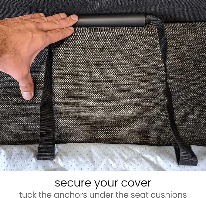 Molly Mutt 2-Seater Non-Slip Furniture Protector and Couch Cover for Dogs & Pets – Durable 100% Cotton Canvas and Non-Toxic Materials - 55” Wide x 78” Long