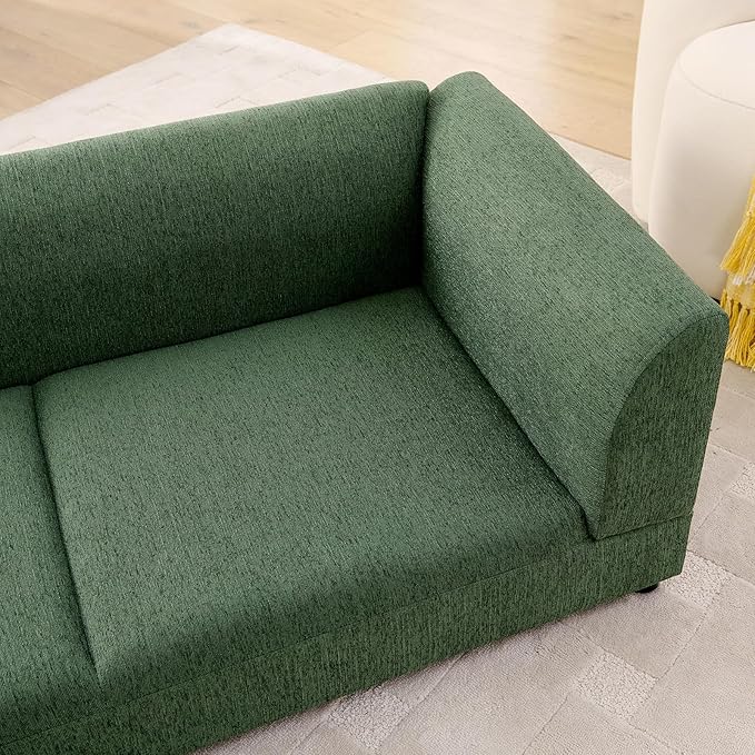 Oversized Dog Sofa Couch for Medium & Large Dogs, Modern Pet Couch Bed with Backrest & Armrests, Supportive Foam Cushion, Linen Fabric Dog Couch