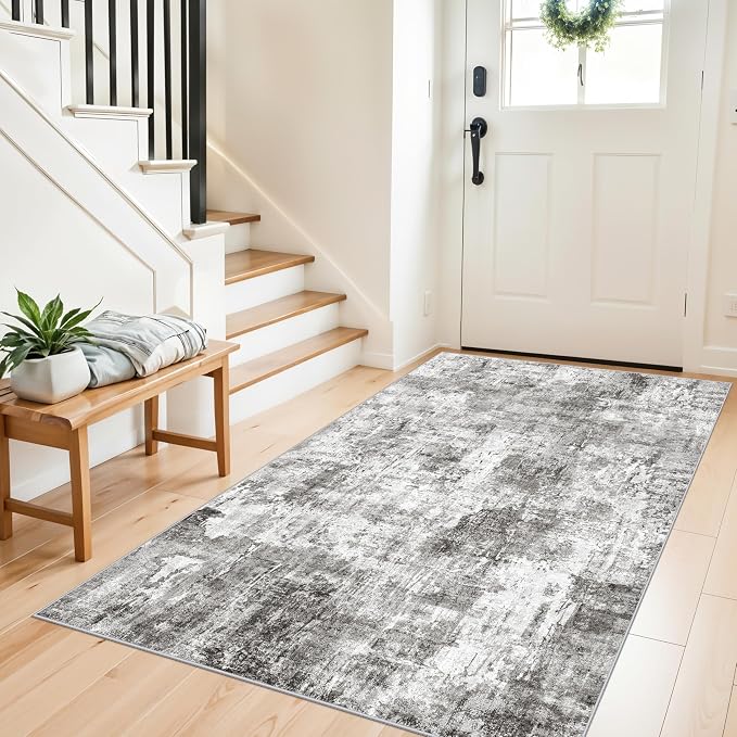4x6 Entryway Rug – Non-Slip Low-Pile Small Area Rug