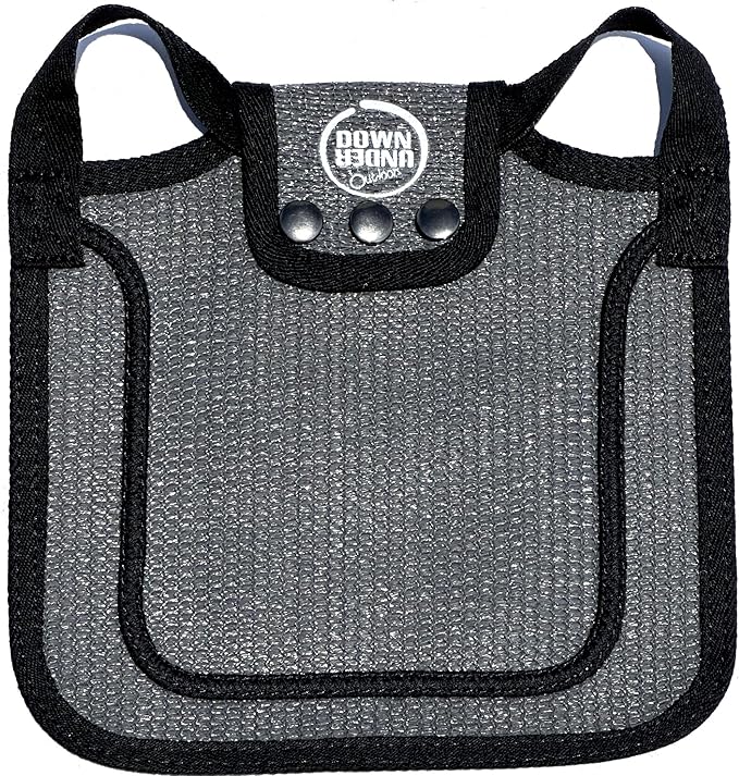 DOWN UNDER OUTDOORS 4 Pack Medium-Large Saddles with Adjustable Straps, Poultry Saver, Protector, Apron, Supplies, Care Products (Grey Mesh)…