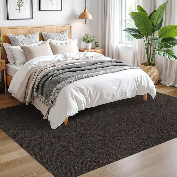 EARTHALL Washable Area Rugs 5x7 Ft Non Slip Living Room Rugs Cotton Rubber