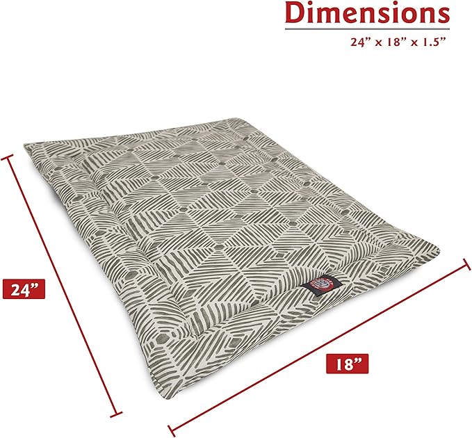 24" Charlie Gray Crate Dog Bed Mat By Majestic Pet Products