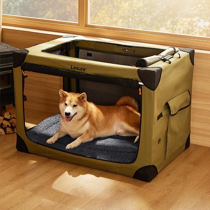 Bedsure Washable Dog Crate Bed for Large Dogs, Soft Foam Floor Pet Mat, Versatile Lightweight Pet Crate Pad for Cages
