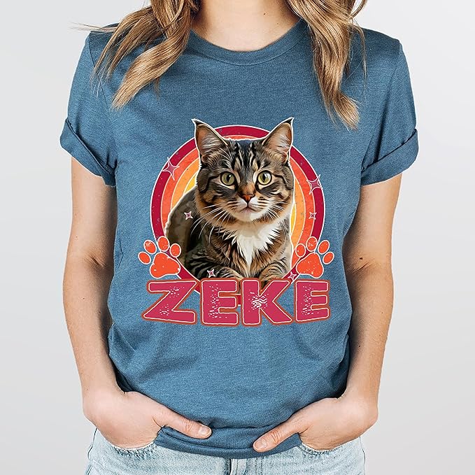 Tehg & Tuhg Custom T Shirts with Picture, Vintage Bootleg Rap Tee, Boyfriend Girlfriend, Unique Gift for Birthday Anniversary