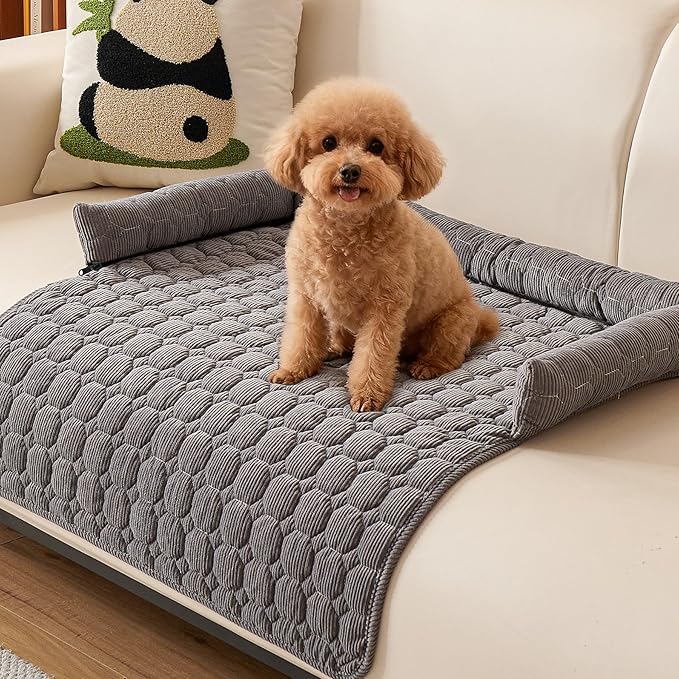 Dog Couch Bed Non Slip Dog Couch Cover Washable Non-Slip Pet Protector for Dogs & Cats, Soft Washable Dog Sofa Bed for Couch Sofa Chair & Bed