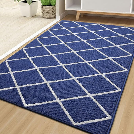 Finchitty Indoor Door Mat, Dirt Resistant and Absorbent, Low-Profile, Washable