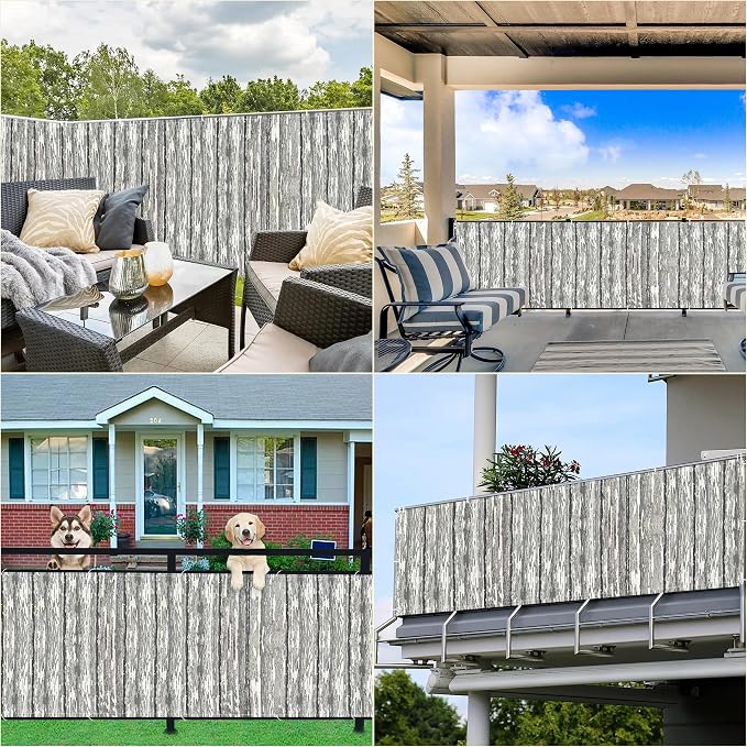 Fence Privacy Screen 3.9' x 16.4' UV-Resistant Visibility Reduction Outdoor Dog
