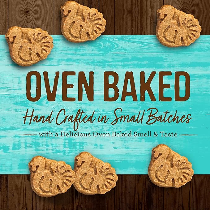 Merrick Oven Baked Natural And Crunchy Bag Of Treats, Turducken Recipe With Real Turkey, Duck, And Chicken - 11 oz. Bag