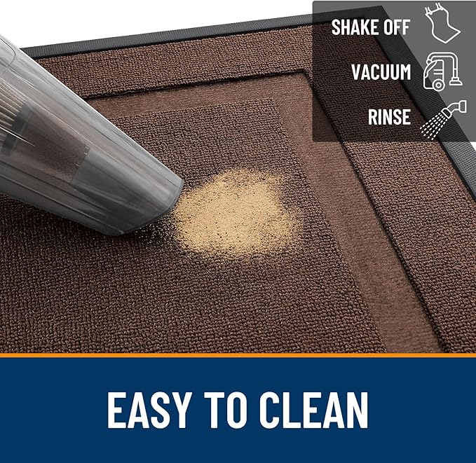 OLANLY Front Door Mat Indoor Outdoor Entrance, Waterproof All-Season,