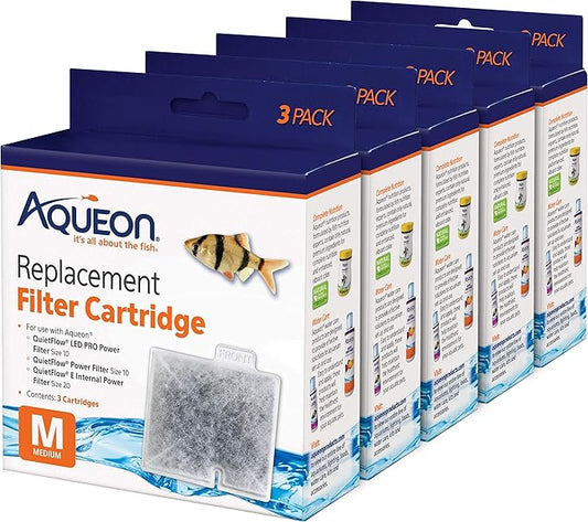 Aqueon Aquarium Fish Tank Replacement Filter Cartridges Medium