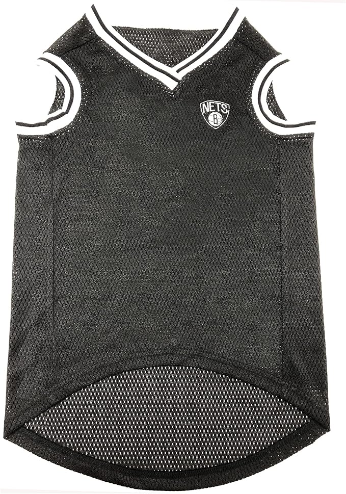 NBA PET Jersey Brooklyn NETS Basketball Dog Jersey, Small. Best Licensed Basketball Jersey for The Real Four-Legged Fan!