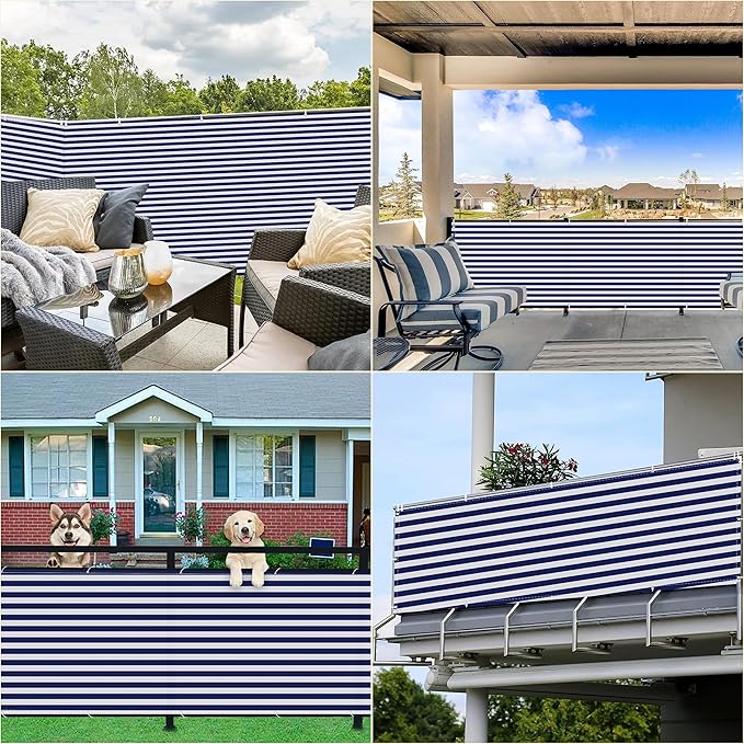 Fence Privacy Screen 2.3' x 16.4' Heavy Duty 165 GSM HDPE Patio Privacy Screens