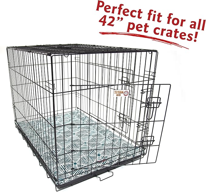 42" Charlie Emerald Green Crate Dog Bed Mat By Majestic Pet Products
