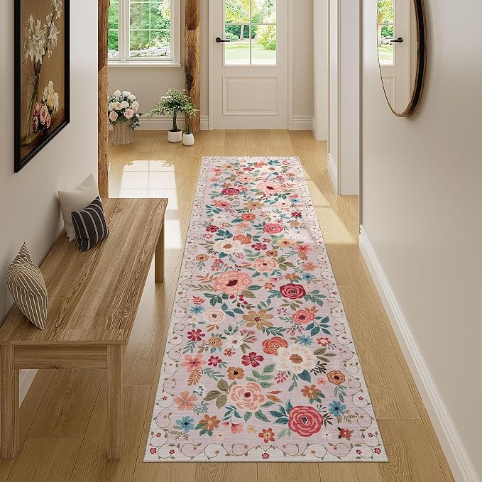 DUKINO Runner Rug, 2x7 Boho Kitchen Rug