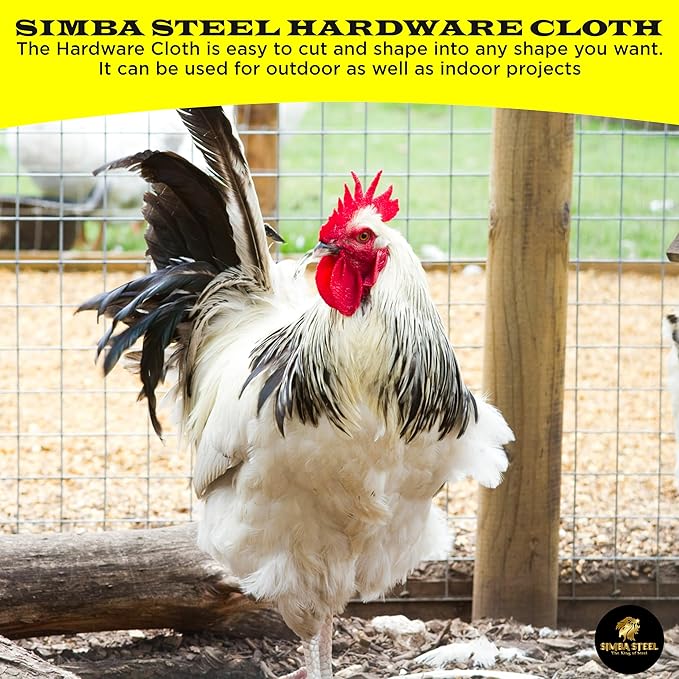 36” x 100 FT Hardware Cloth 1 inch Mesh 16 Gauge, Hot Dip Galvanised Wire Mesh, Rust Proof, Welded Cage Wire Rolls for Garden, Fence, Chicken, Rabbit, Pet Enclosures