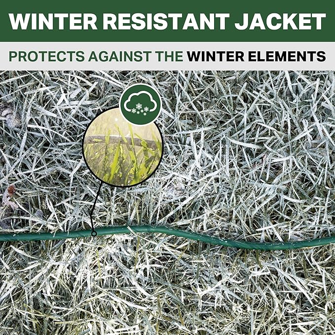 13 Amp Outdoor Extension Cord 10 ft, 16/3 SJTW 10ft Green Extension Cord 3 Prong, Weatherproof for Outdoor Lights, Landscaping & Lawn - US Veteran Owned