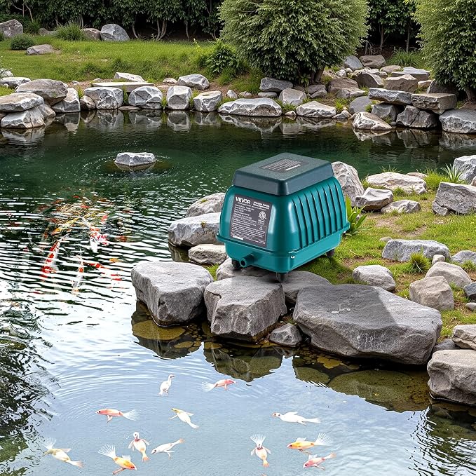 VEVOR Linear Air Pump 1110 GPH | Pond Aerator & Septic Tank Pump