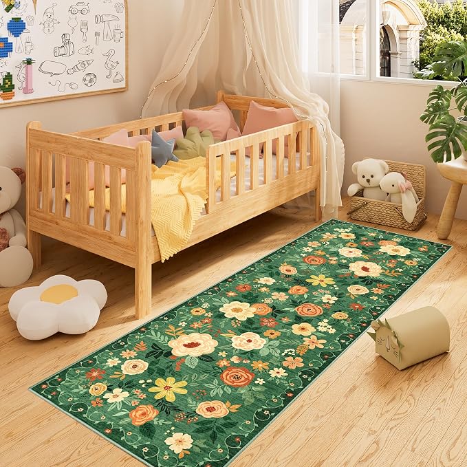 DUKINO 2x6 Runner Rug for Hallway, Washable Kitchen Runner Rug