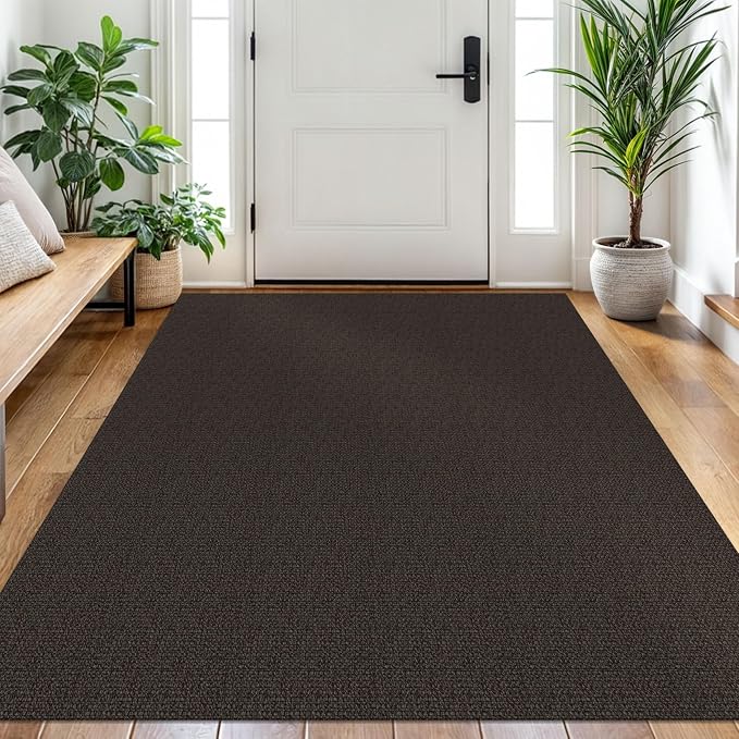 EARTHALL Washable Area Rug 4x6 Ft Non Slip Rugs