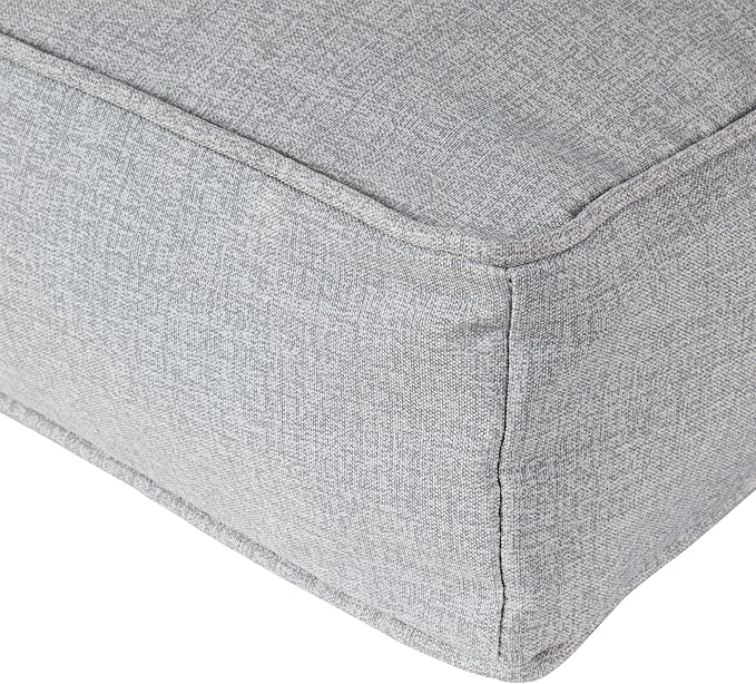 Charlie Rectangle Indoor/Outdoor Pillow Style Dog Bed, Heather, Medium (30" x 42")