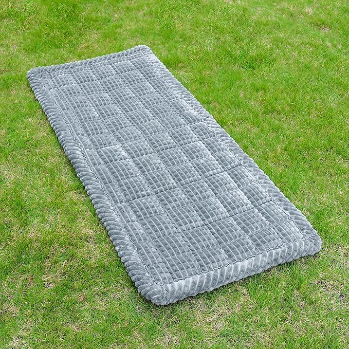 Washable Large Dog Bed for Cars, Dog Car Seat Cover for Backseat, Anti-Slip Pet Sleeping Mat, Car Seat Protector, Travel Pet Pad for Trucks and SUV (Gray, 24.8" x 54")