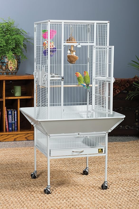 Prevue Pet Products 3351W Park Plaza Bird Cage, Pewter,Small