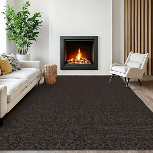 EARTHALL Washable Area Rugs 6x9 Ft Non Slip Living Room Rugs Cotton Rubber