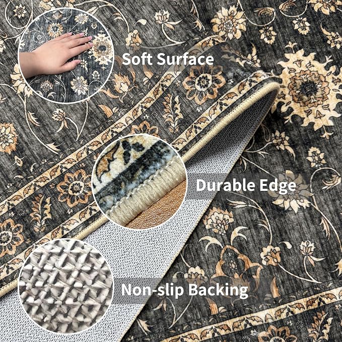 2x6 Non Slip Runner Rugs: Stay-Put Carpet Safe