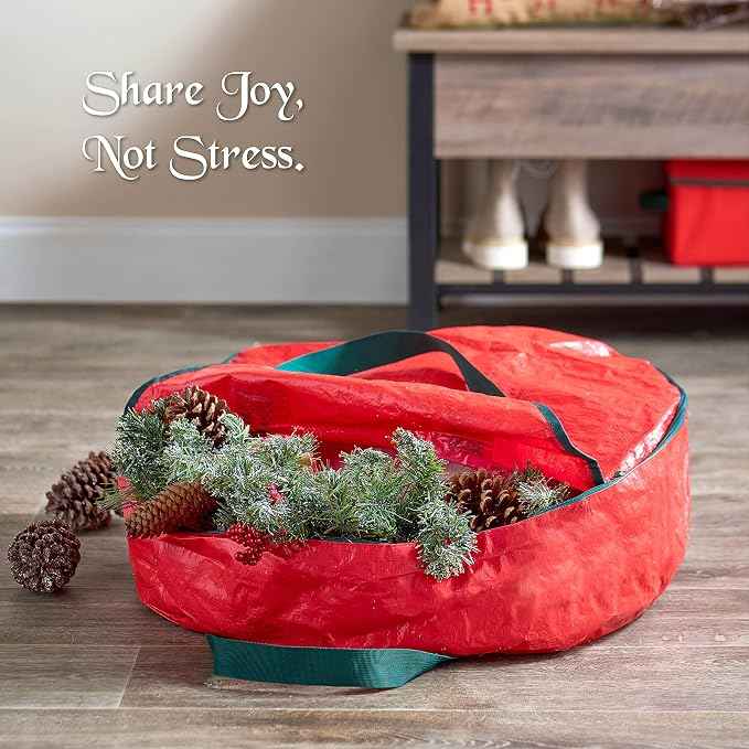 ZOBER Christmas Wreath Storage Container 30 Inch