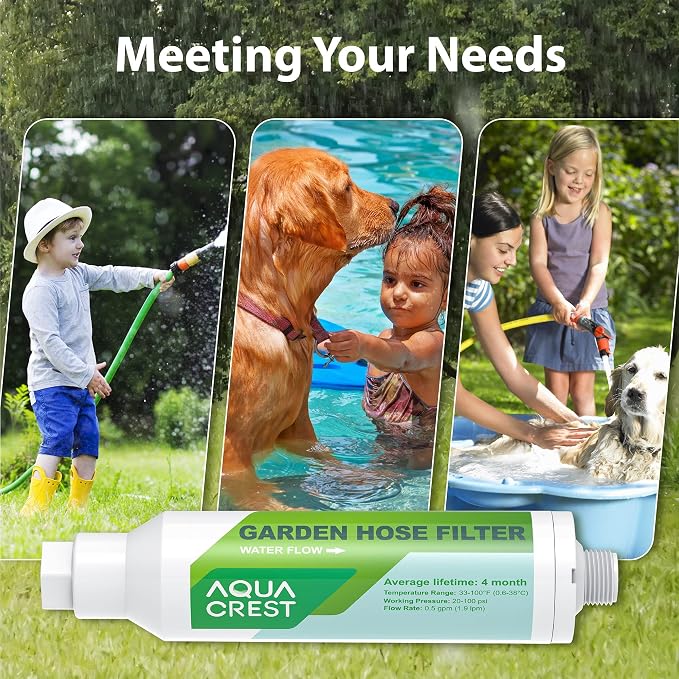 AQUACREST Garden Hose Water Filter
