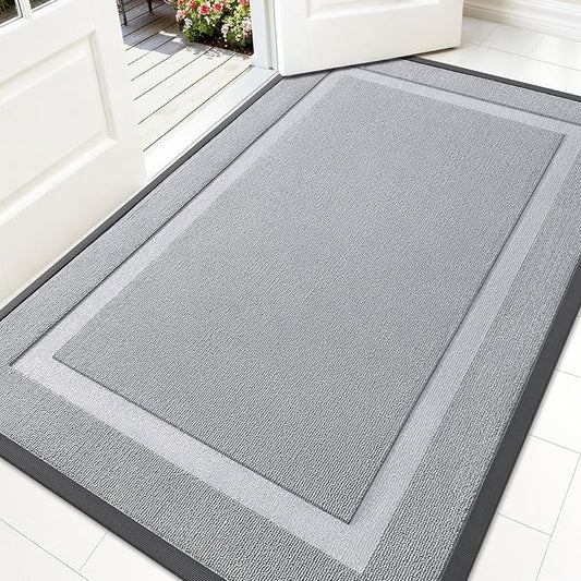 OLANLY Front Door Mat Indoor Outdoor Entrance, Waterproof All-Season,