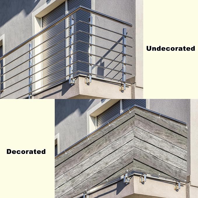 Privacy Fence 9.8' x 13.1' UV-Protection Wind-Resistant Patio Privacy Screen