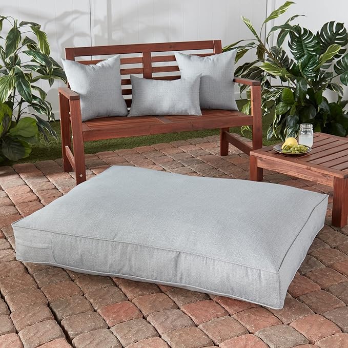 Casey Large (48 x 36 in.) Heather Rectangle Indoor/Outdoor Pillow Style Dog Bed