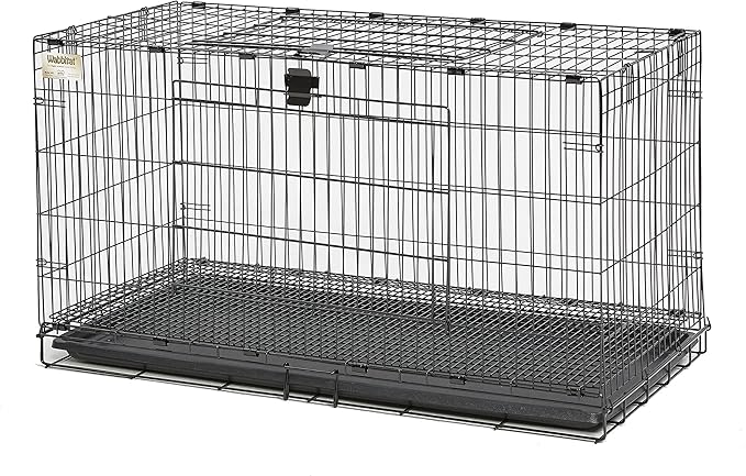 MidWest Homes for Pets Medium Wabbitat Rabbit Cage, Grid Mesh Floor, Removable Tray, Top & Front Door Access, Rust Resistant Finish, No Tools Required