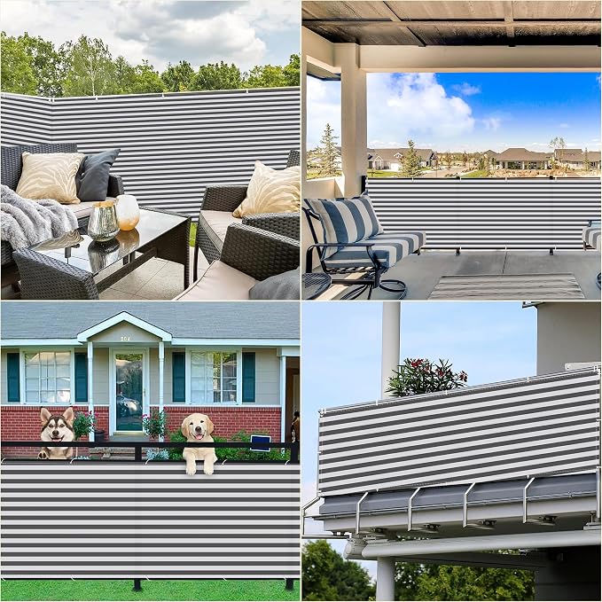 Privacy Fence Screen 4.6' x 49.2' Durable and UV Resistant Patio Privacy Screen