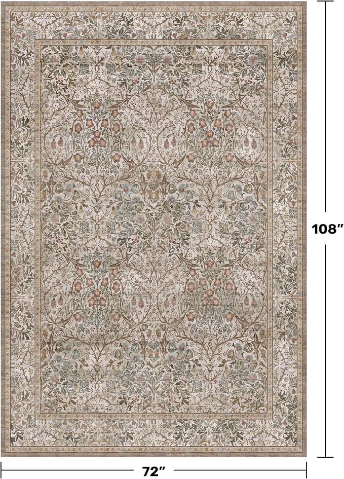 Washable Dining Room Rugs for Under Table