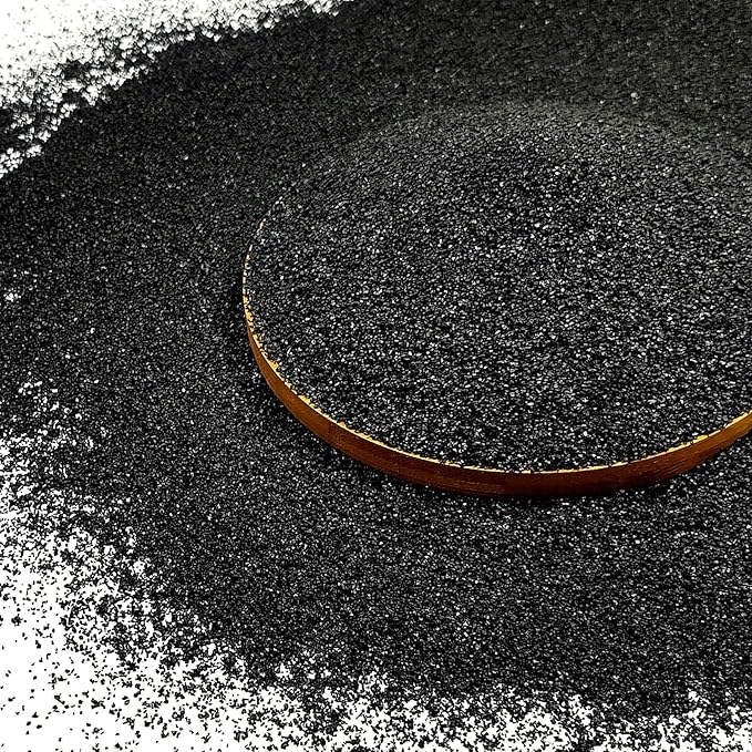 20 lbs Black Silica Sand. Decorative Aquarium Gravel Substrate for Fish Tank, Plants Potted, Fire Pits, Candle, Vase Filler and Crafts