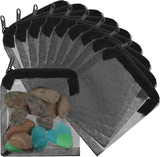 10 Pcs Aquarium Media Bags, 3.9" X 4" Filter Media Bag Small Media Bags